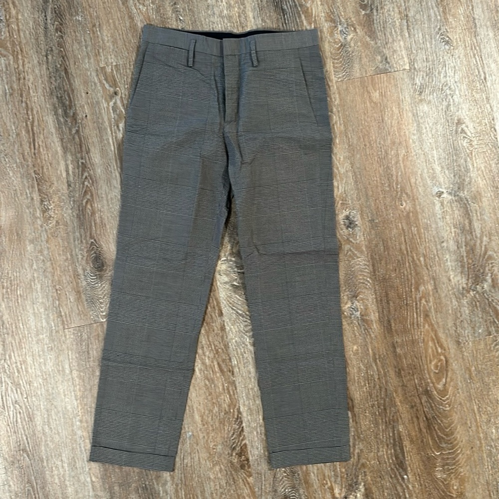 Marc by Marc Jacobs Men Business Casual Plaid Chino Pants 30X34 30 Olive Tan